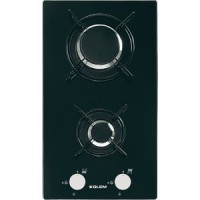 PLAQUE DOMINO GAZ VERRE GLEM NOIR