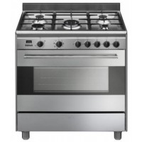 CENTRE DE CUISSON MIXTE 5 GAZ FOUR MULTIFONCTION 115L INOX