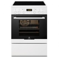 CUISINIERE ELECTROLUX 4F VITRO FOUR ELEC 72L PYROLYSE A BLANC