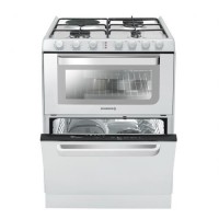 CUISINIERE ROSIERES 3G+1E + LV + FOUR ELEC 39L MANUEL A ROSE BLANCHE