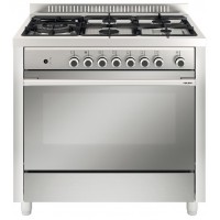 CENTRE DE CUISSON SMEG  5 GAZ FOUR CATALYSE 98L B INOX