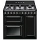 CENTRE DE CUISSON 6G SMEG  FOURS 62+61+36L VAPOR CLEAN BA NOIR