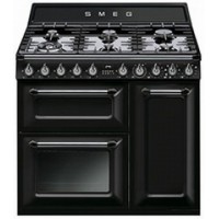 CENTRE DE CUISSON 6G SMEG  FOURS 62+61+36L VAPOR CLEAN B A NOIR