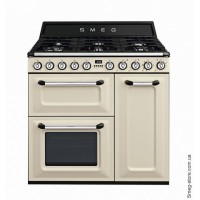 CENTRE DE CUISSON SMEG 6G FOURS 62+61+36L VAPOR CLEAN BA CREME