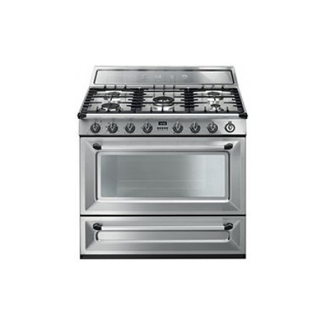 CENTRE DE CUISSON SMEG 5G FOURS 61L+61L+36L VAPOR CLEAN AA INOX