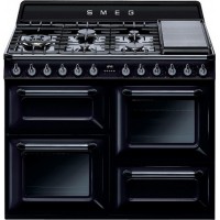 CENTRE DE CUISSON SMEG 7G FOURS 63L+63L+36L VAPOR CLEAN AAA NOIR