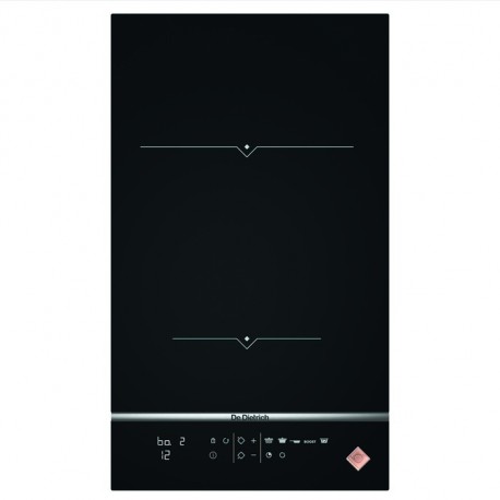 PLAQUE DOMINO DE DIETRICH 2 ZONE INDUCTION 3100W NOIRE