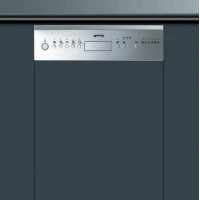 LAVE VAISSELLE SMEG 45CM 10CVTS 45DB A+A BANDEAU INOX