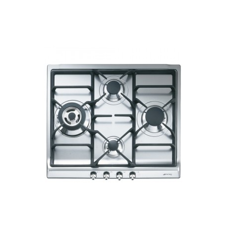 PLAQUE GAZ SMEG 4 FOYERS  INOX