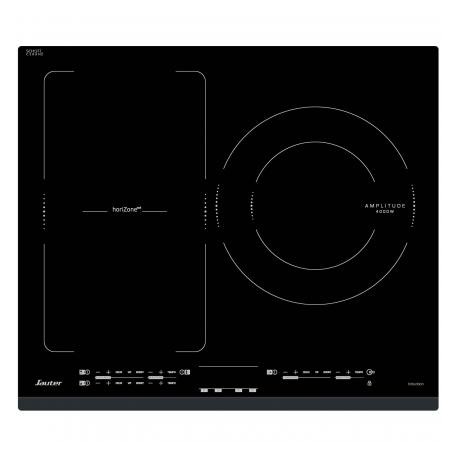 PLAQUE INDUCTION SAUTER 1 FOYER + 1 ZONE MODULABLE 7200W NOIR