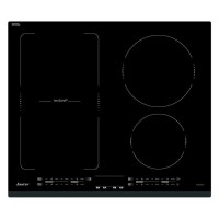 PLAQUE INDUCTION BRANDT 3FOYERS DONT 1 ZONE MODULABLE 7200W NOIR