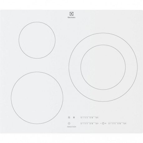 PLAQUE INDUCTION ELECTROLUX 3F 7400W BLANC