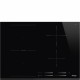 PLAQUE INDUCTION SMEG 2FOYERS + 1 ZONE MODULABLE 7200W NOIR