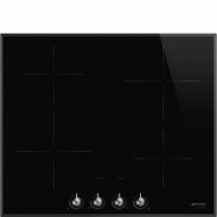 PLAQUE INDUCTION SMEG 4 FOYERS MANETTES 7400W NOIR