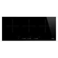 PLAQUE INDUCTION SMEG 3F LINEAIRES 90CM 7200W NOIR 