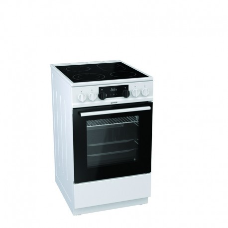 CUISINIERE 50CM GORENJE 4 VITRO ELEC EMAIL 70L A BLANC