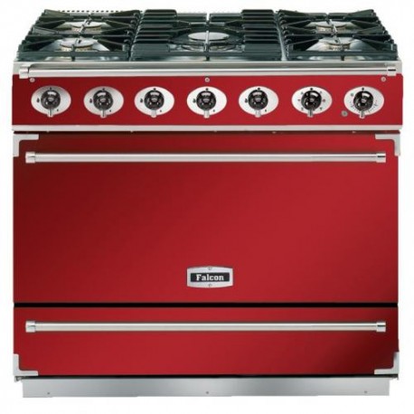 CENTRE DE CUISSON FALCON 5 GAZ DONT 1 WOK FOUR 108L CATALYSE ROUGE