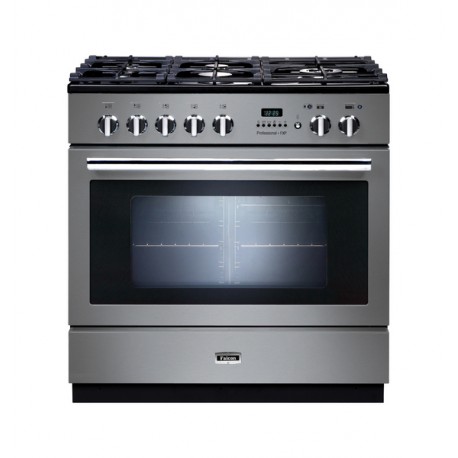 CENTRE DE CUISSON FALCON 5 GAZ FOUR MULTIFONCTION 108L  PYROLYSE INOX