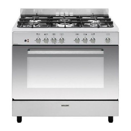 CENTRE DE CUISSON GLEM 5 GAZ FOUR CATALYSE 104L A INOX