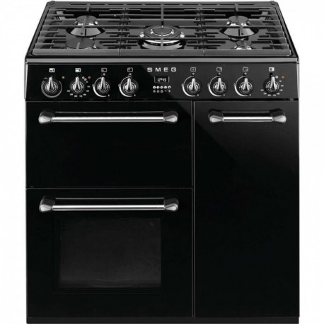 CENTRE DE CUISSON SMEG 5GAZ MUTLIFOURS BA NOIR