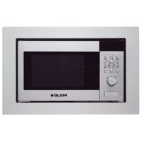 MICRO ONDES GRIL 38CM GLEM 20L 800W INOX