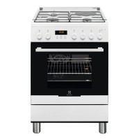 CUISINIERE ELECTROLUX 3G+1E FOUR ELECT PYROLYSE 54L A-10% BLANC