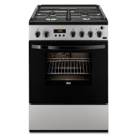 CUISINIERE FAURE 3G+1E FOUR ELEC PYROLYSE 54L A SILVER