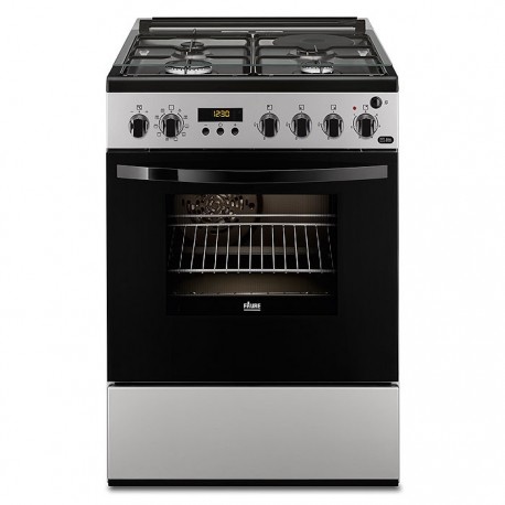 CUISINIERE FAURE 3G+1E FOUR ELEC PYROLYSE 54L A SILVER