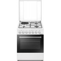 CUISINIERE ROSIERES 4 FEUX GAZ CATALYSE 52L A BLANC